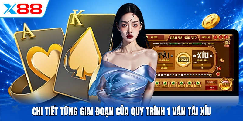 Chi tiết từng giai đoạn của quy trình 1 ván Tài Xỉu