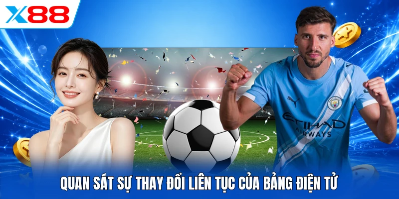 Quan sát sự thay đổi liên tục của bảng điện tử